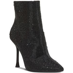INC Womens Rakima Embellished Textured Ankle Boots Black 5 Medium (B,M)